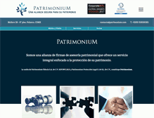 Tablet Screenshot of patrimonium.com